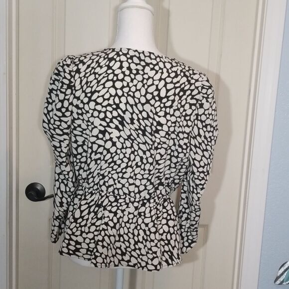 Who What Wear, Elastic Waist/faux wrap, blouse, M - Picture 4 of 6